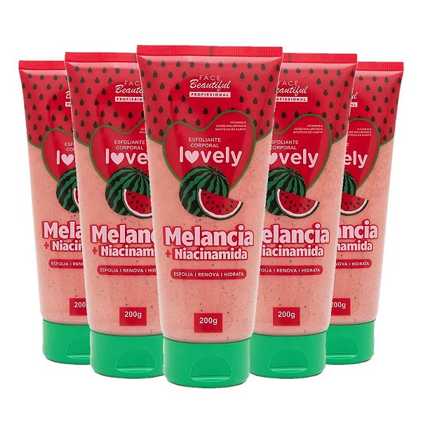 Face Beautiful - Esfoliante Corporal Lovely Melancia FB453 - 06 Und