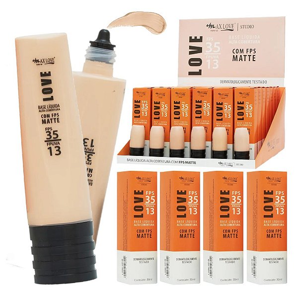 Max Love - Base Liquida c/ FPS Matte Love 50 a 55 - 42 Und