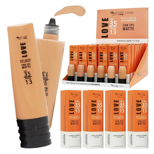 Max Love - Base Liquida c/ FPS Matte Love 56 a 61 - 42 Und