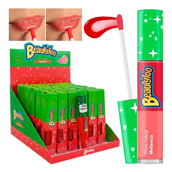 Face Beautiful - Gloss Labial Melancia Beautyloo FB550D - 36 Und