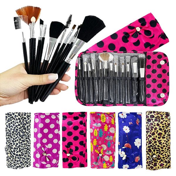 Miss France - Kit Estojo e Pinceis para Maquiagem  MF6345 - 06 Und