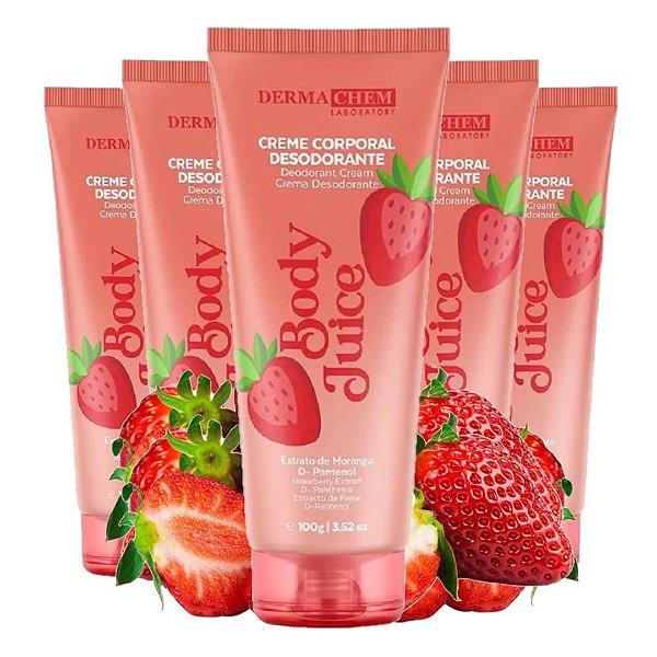 Dermachem - Creme Corporal Morango Body Juice - 06 Und