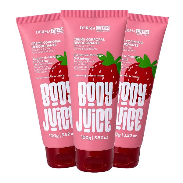 Dermachem - Creme Corporal Morango Body Juice - 06 Und (Validade:07/28)