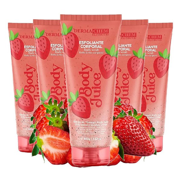Dermachem - Esfoliante Corporal Morango Body Juice - 12 Und