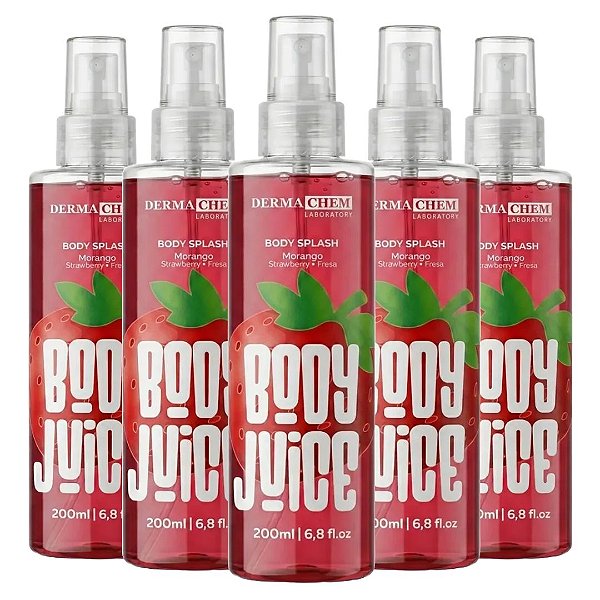 Dermachem - Body Splash Morango - 12 Und (Validade: 05/2028)