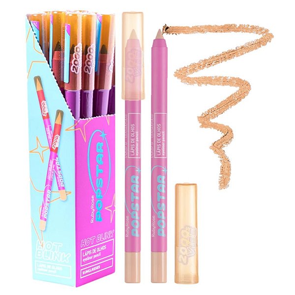 Ruby Rose - Lapis de Olho Pop Star Golden Star HBE24021 - 12 Und