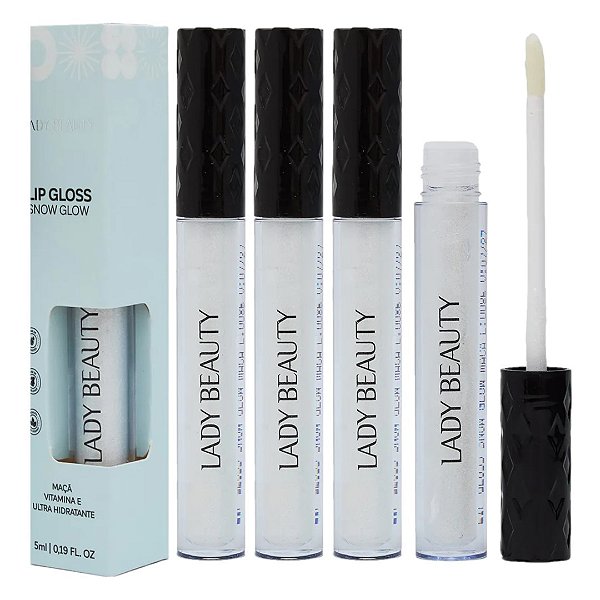 Lady Beauty - Lip Gloss Snow Glow L36 - 6 Und