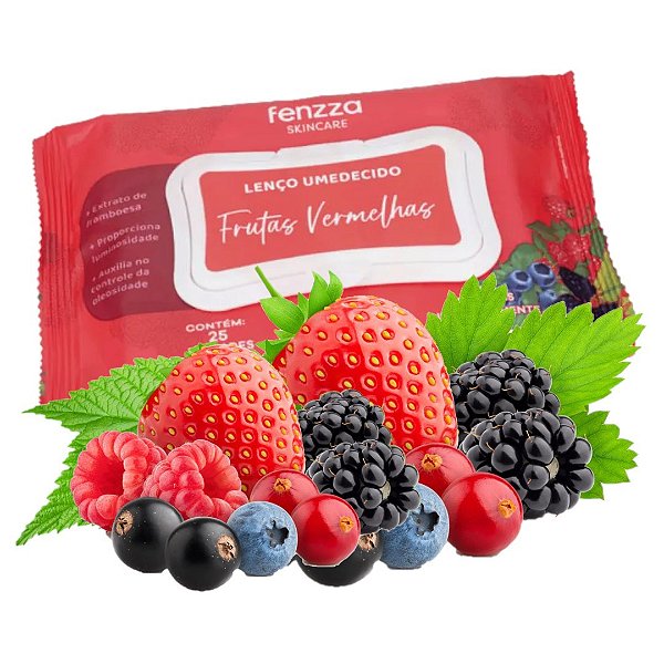 Fenzza - Lenço Demaquilante Frutas Vermelhas FZ53035