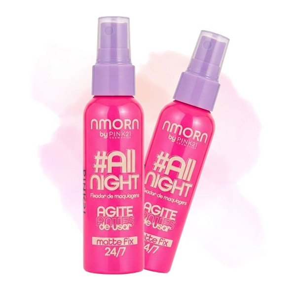 Pink 21 - Fixador de Maquiagem Amora CS6247 - MATTE