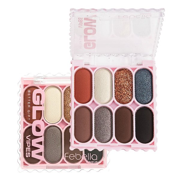 Febella - Paleta de Sombras Glow PSO30349 - Cor C