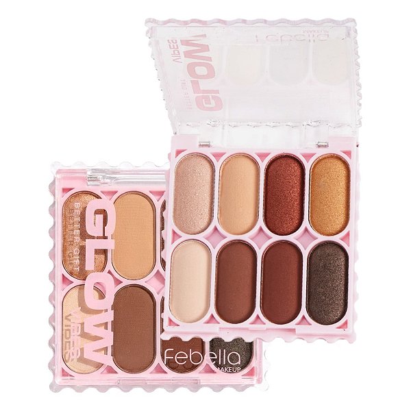 Febella - Paleta de Sombras Glow PSO30349 - Cor B