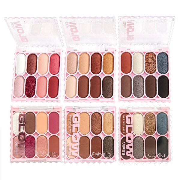 Febella - Paleta de Sombras Glow PSO30349 - 06 Und