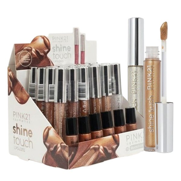 Pink 21 - Lip Gloss Glitter Shine Touch CS4663 - 24 Und