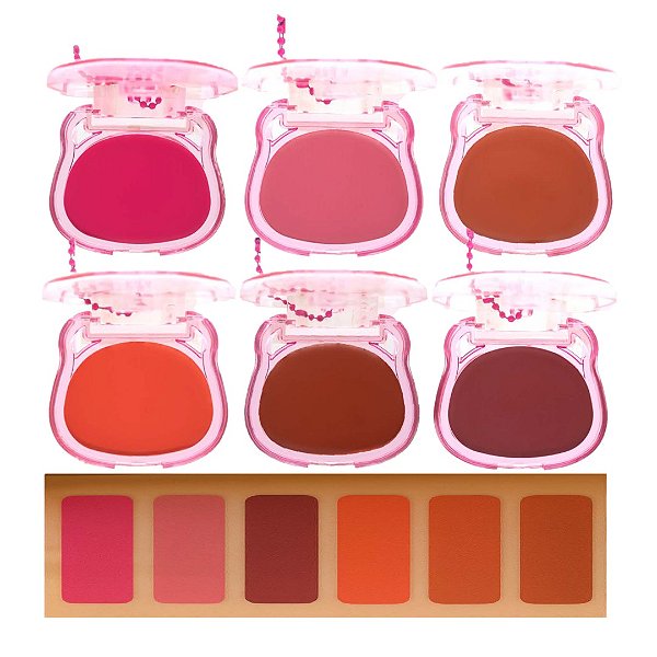 Pink 21 - Blush Cremoso Urso Chaveiro CS6384