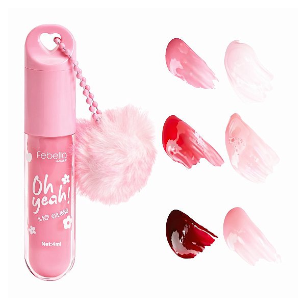 Febella - Gloss Chaveiro Pom Pom BM40140 - 06 Und