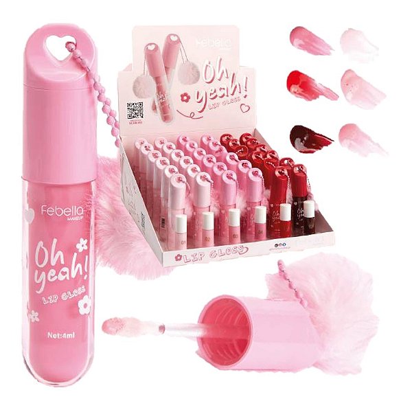 Febella - Gloss Chaveiro Pom Pom Oh Yeah BM40140 - 36 Und