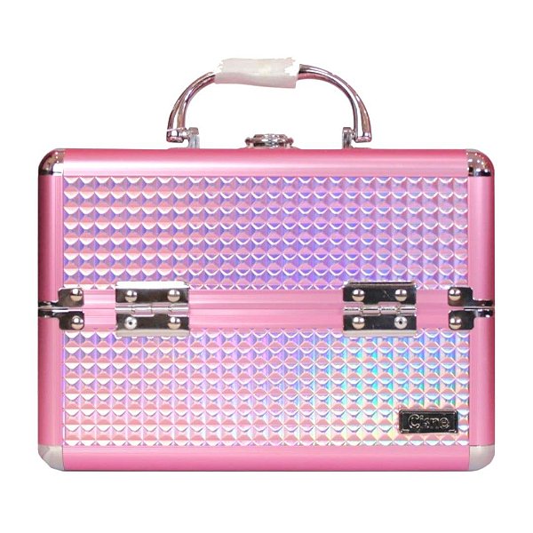 Cisne - Maleta de Aluminio para Maquiagem A142 - ROSA