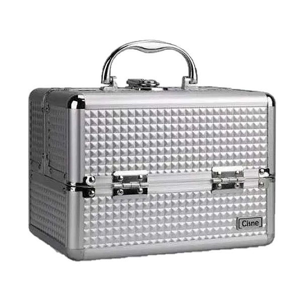 Cisne - Maleta para Maquiagem 23 X 16 cm A142 - PRATA