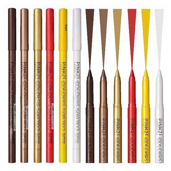 Pink 21 - Delineador Para Olhos Colours For You CS3893B - 06 Und