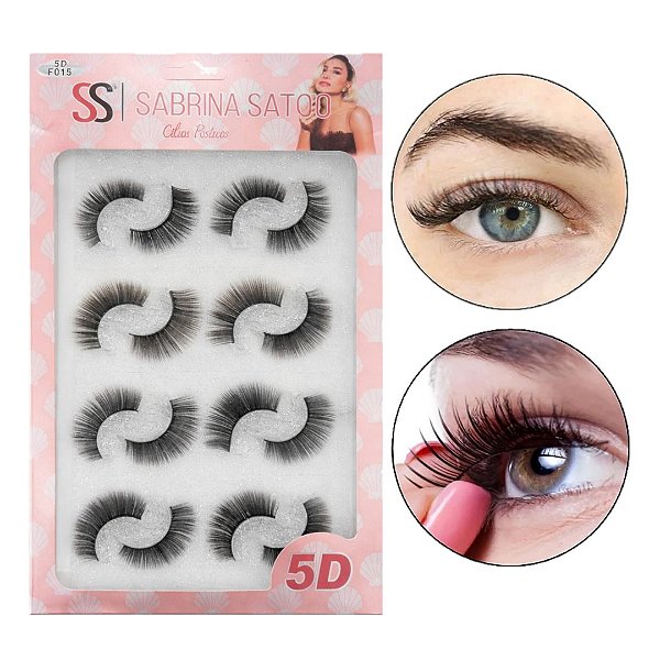 Sabrina Sato - Cilios Postiços 5D SS2144 (08 Pares) - 6 Kit