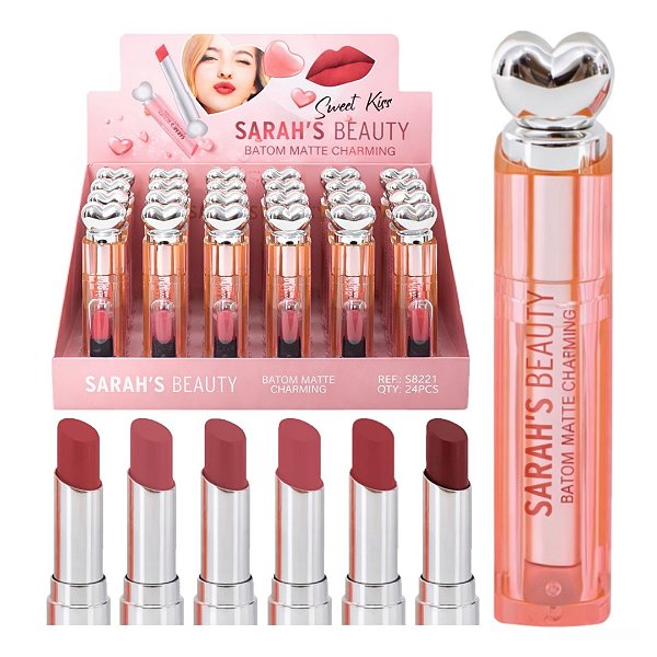 Sarahs Beauty - Batom Matte Charming Sweet Kiss S8221 - 24 Und