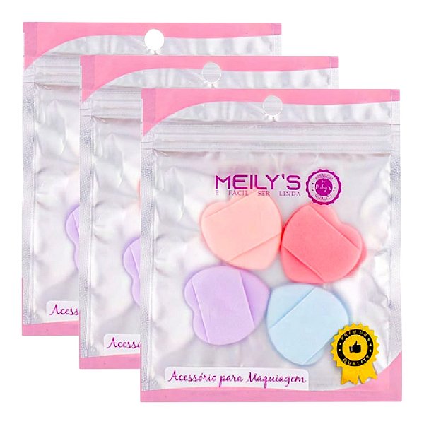 Meilys - Esponjas para Maquiagem MAC338 - 12 Kits