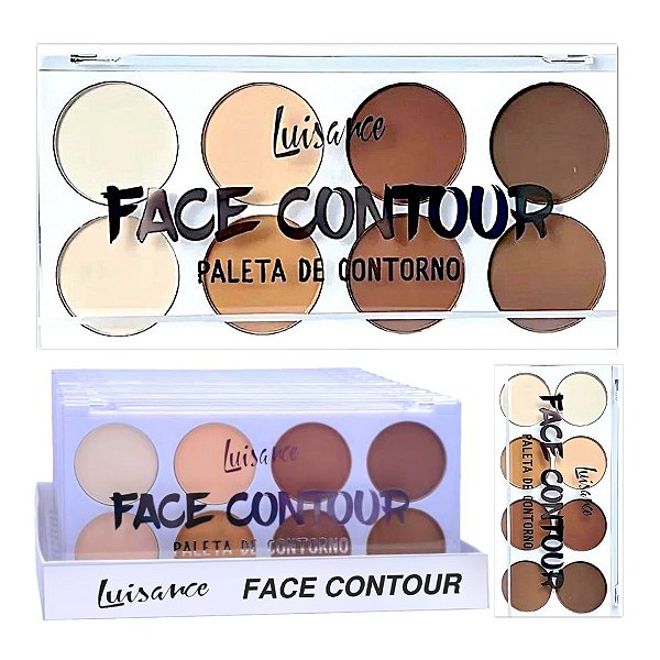 Luisance - Paleta de Contorno Face 8 tons L3239 - 12 Und