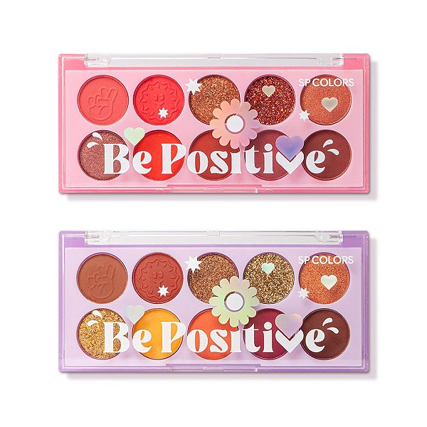 SP Colors - Paleta de Sombras Be Positive SP364 - 06 Und