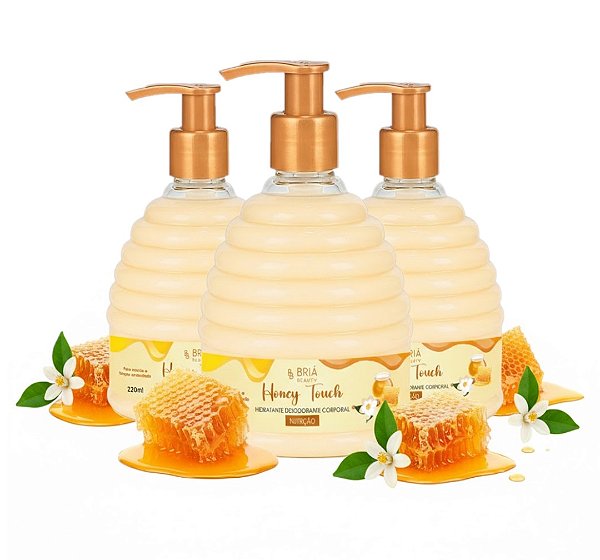 Bria Beauty - Hidratante Desodorante Corporal Honey Touch Nutrição BB0099 - 06 Und