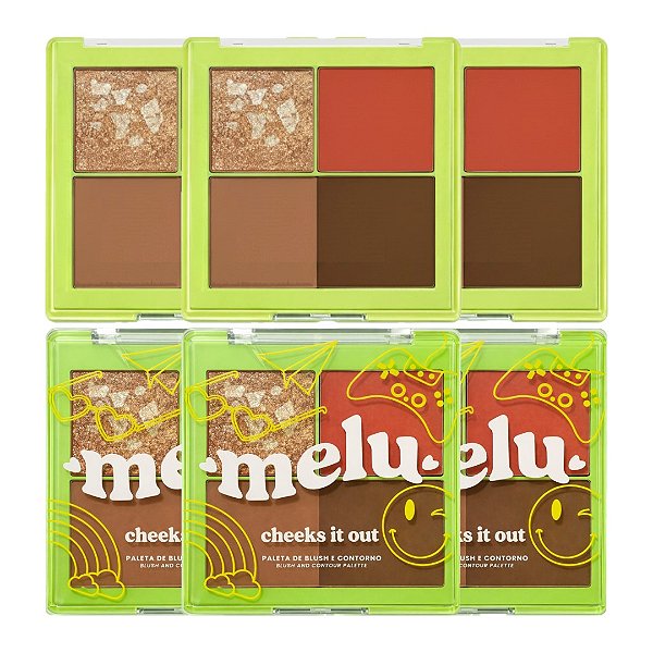 Ruby Rose - Paleta Blush e Contorno  Dollhouse Cheeks It Out  Melu RRM10052 - 06 Und