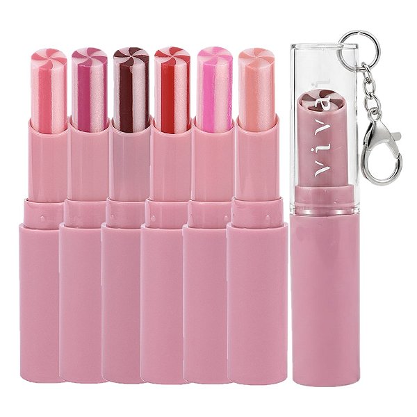 Vivai - Lip Balm Hidratante Labial Me Leva com Chaveiro 3378 - 6 Und