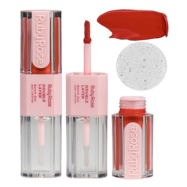 Ruby Rose - Batom Duo Double Layer HBL6102 G1 - DL10