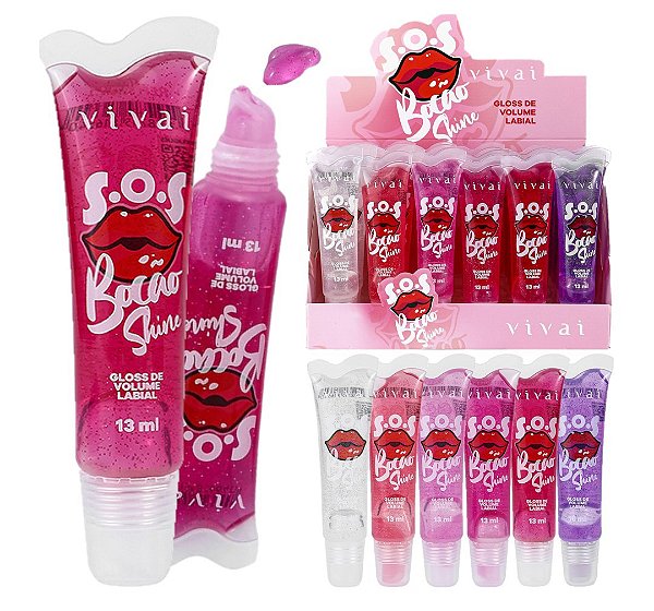 Vivai - Gloss SOS Bocão Shine 3373 - 24 Und