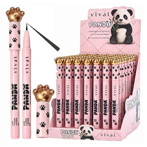 Vivai - Caneta Delineadora Preta Panda 2238 - 48 Und