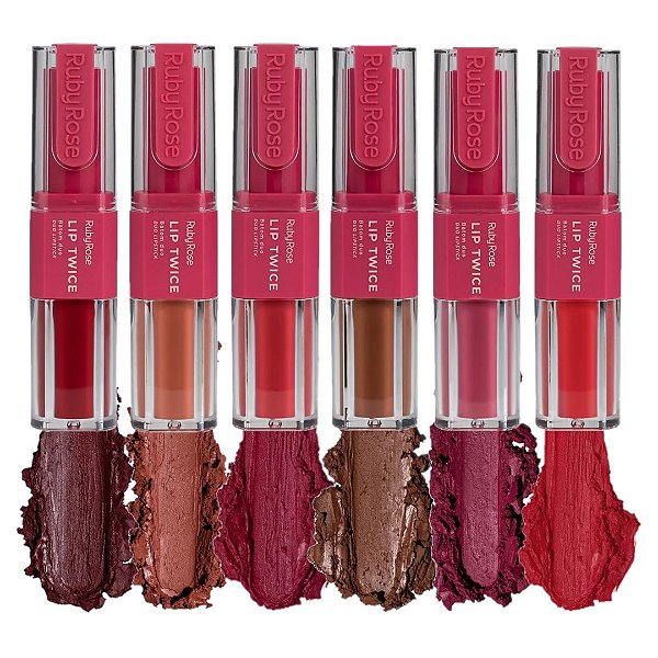 Ruby Rose - Batom Duo Lip Twice L6101 G2 - 06 Und