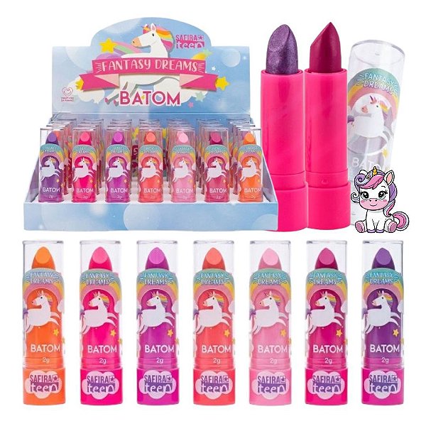 Safira - Batom Teen Fantasy Dreams Unicornio - 35 Und