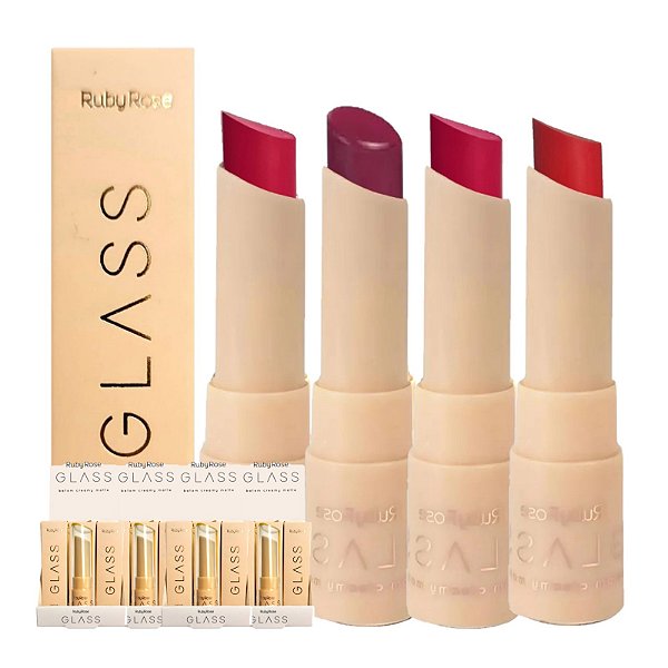 Ruby Rose - Batom Creamy Matte Glass HBF567 G2 - 48 Und