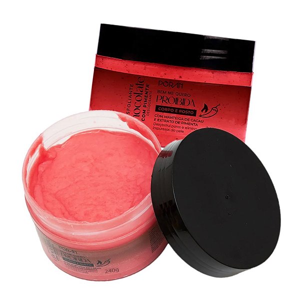 Poran - Esfoliante Corpo e Rosto Chocolate com Pimenta