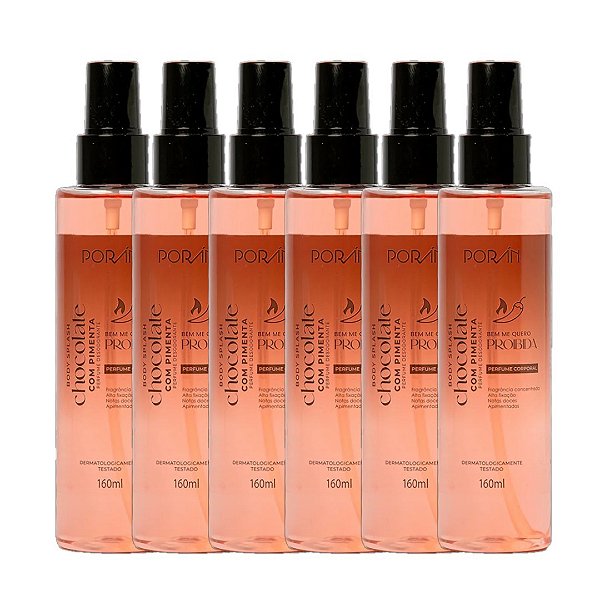 Poran - Body Splash Chocolate com Pimenta - 06 Und