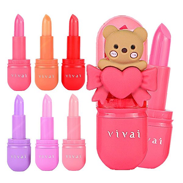 Vivai - Lip Balm Teddy Laço Fofo 3331 - 12 Und