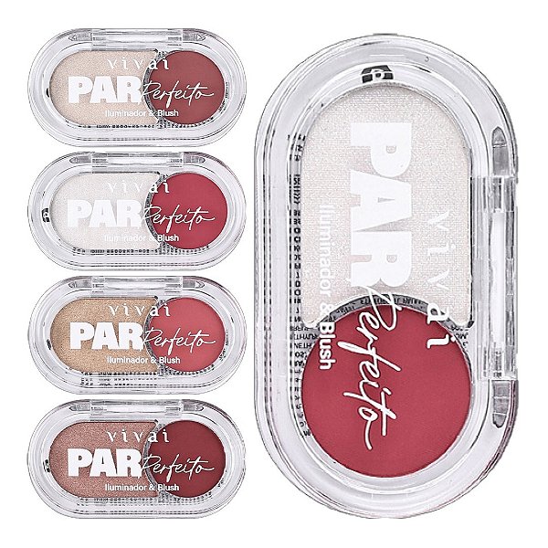 Vivai - Iluminador e Blush Par Perfeito 4137  - 08 Unid