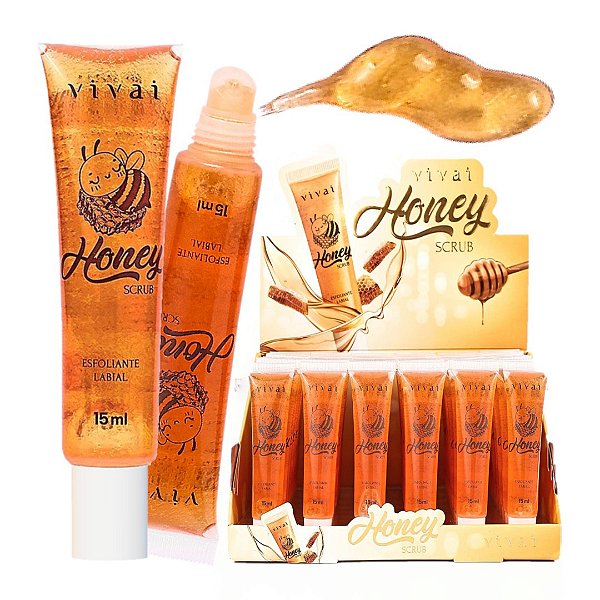 Vivai - Esfoliante Labial Mel Honey Scrub 3342 - 48 unid