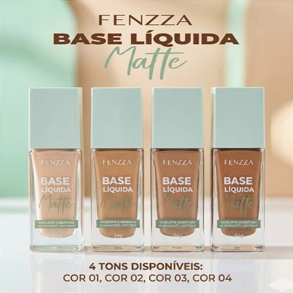 Fenzza - Base Vegana de Vidro Hidratante Skin FZ35026 - 4 Und