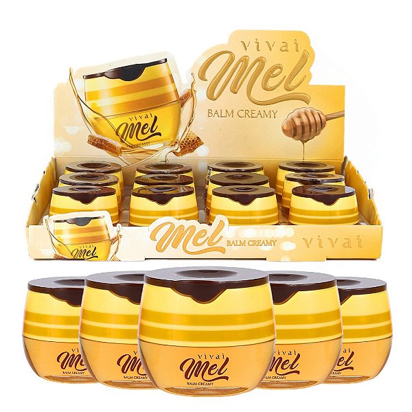 Vivai - Hidratante Labial Balm pote de mel 3359 - 12 Unid