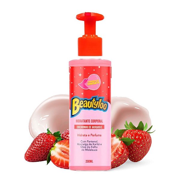 Face Beautiful - Hidratante Corporal Beautyloo Morango FB511