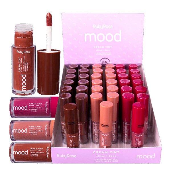 Ruby Rose - Novo CreamTint Mood 2 em 1 HB575G1 - Kit C/36 Un ( Validade: 09/2026 )