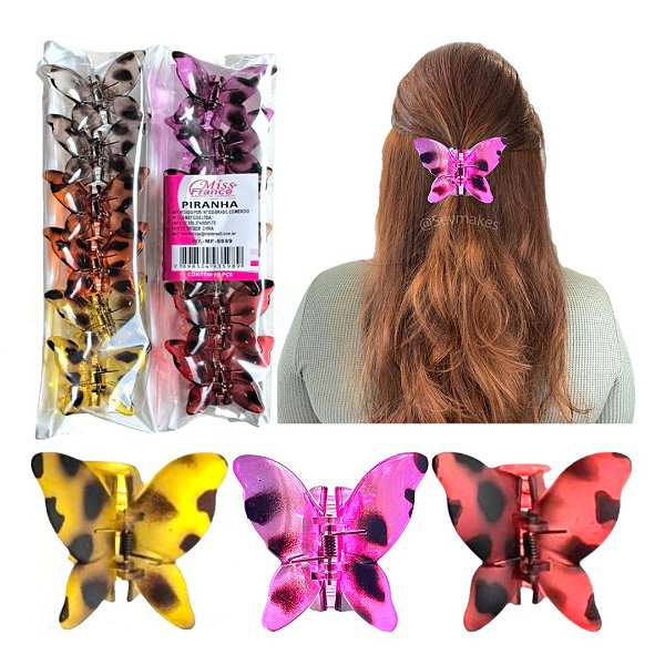 Importado - Piranha de Cabelo Borboleta MF5989 - 12 Unid