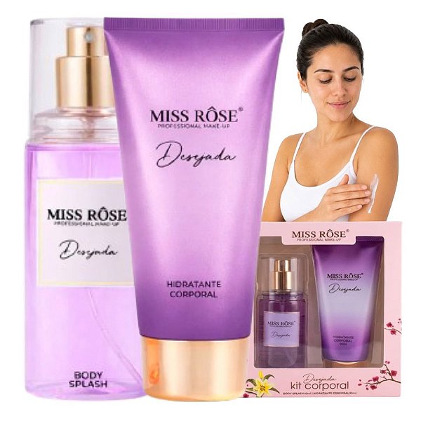 Miss Rose - Kit Body Splash e Hidratante Desejada