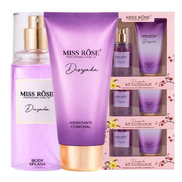 Miss Rose - Kit Body Splash e Hidratante Desejada - 03 Und