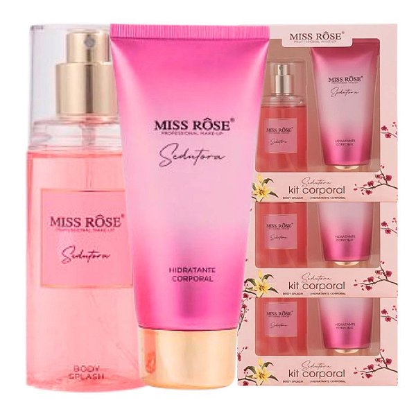 Miss Rose - Kit Body Splash e Hidratante Sedutora - 03 Und
